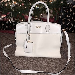 White Prada Tote